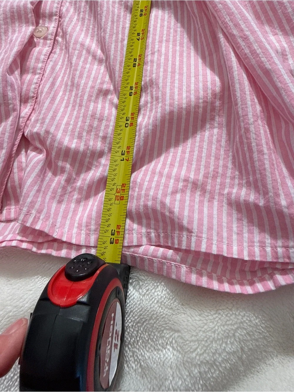 J. Crew Pink White Striped Cotton Shirtdress Lined Mini Size 2 Long Sleeve